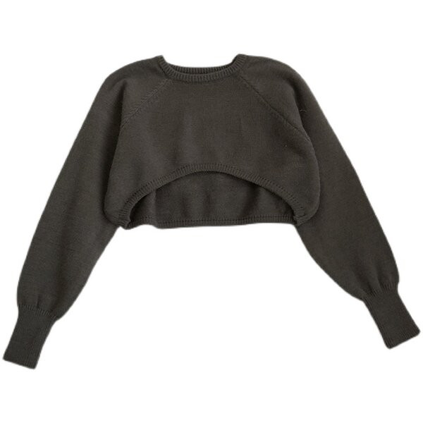 Széles női pulóver kerek nyakkivágással