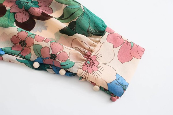 Virágmintás széles női ing