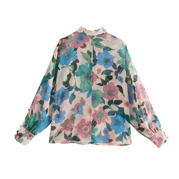 Virágmintás széles női ing