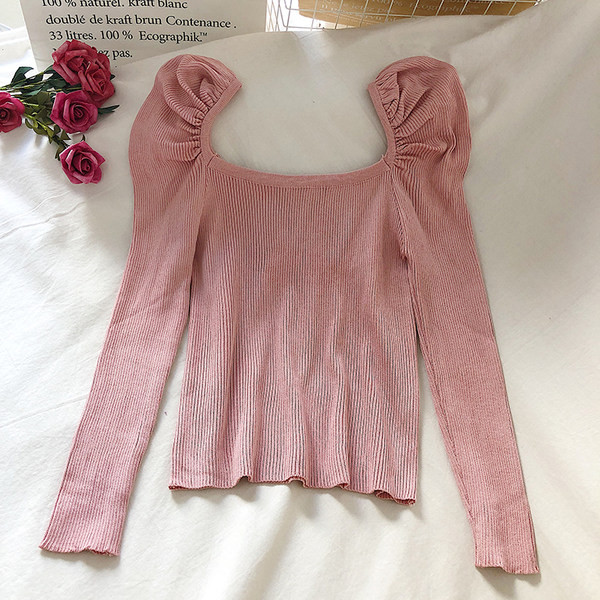 Naiste moodne kandilise kaelusega pluus