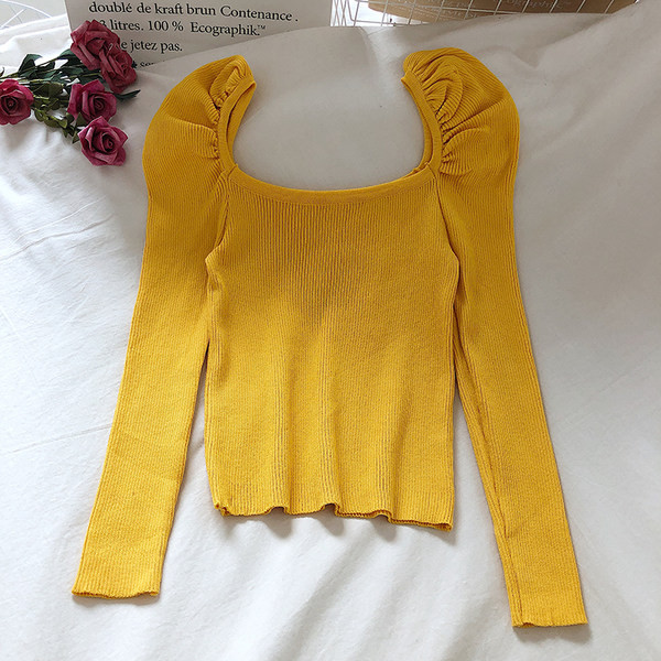 Naiste moodne kandilise kaelusega pluus