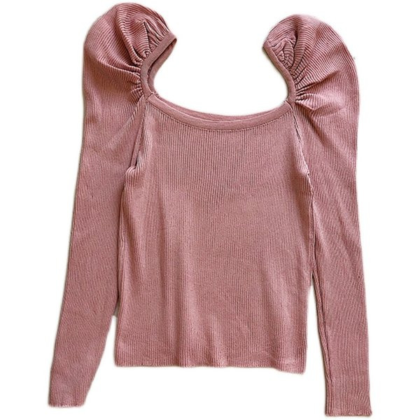 Naiste moodne kandilise kaelusega pluus