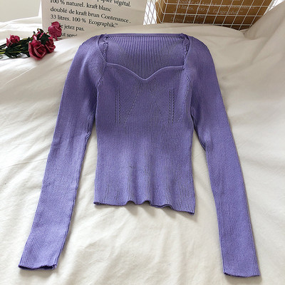 Alkalmi blúz négyzet alakú nyakkivágással