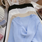 Casual πουλόβερ με λαιμόκοψη V