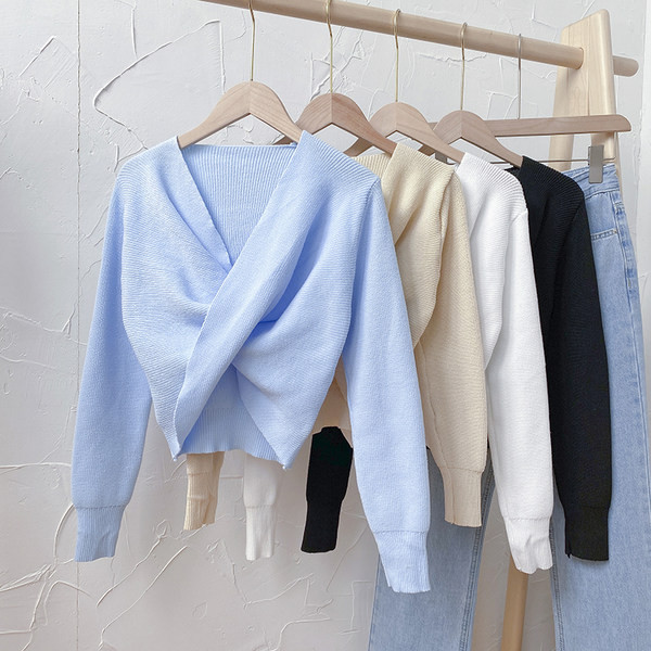 Casual πουλόβερ με λαιμόκοψη V