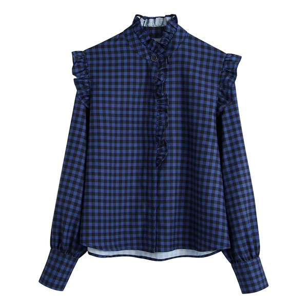 Kockás női ing fürtökkel