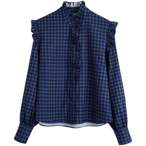 Kockás női ing fürtökkel