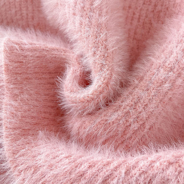 Sima női pulóver modell spitz nyakkivágással