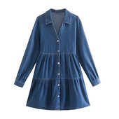 Új modell női farmer ruha szabású modell