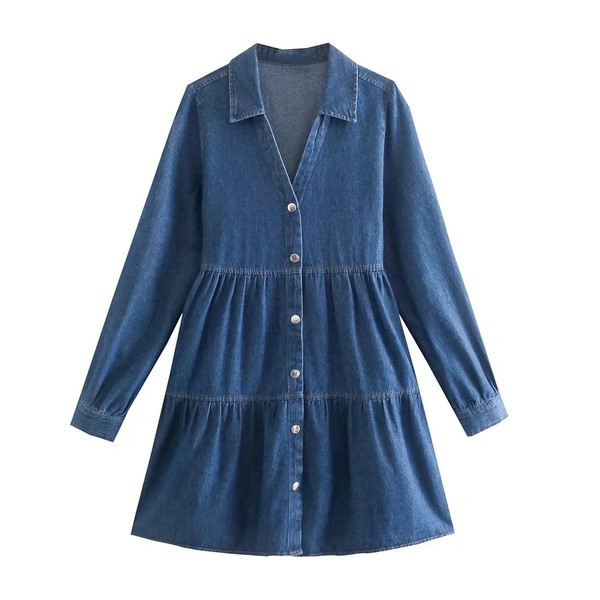 Új modell női farmer ruha szabású modell