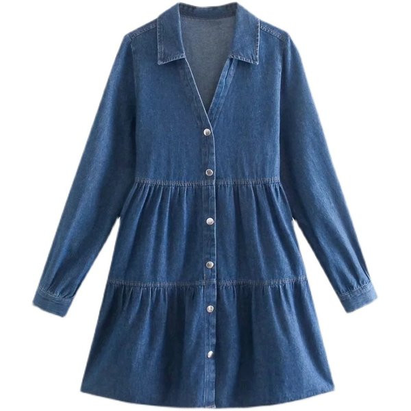 Új modell női farmer ruha szabású modell