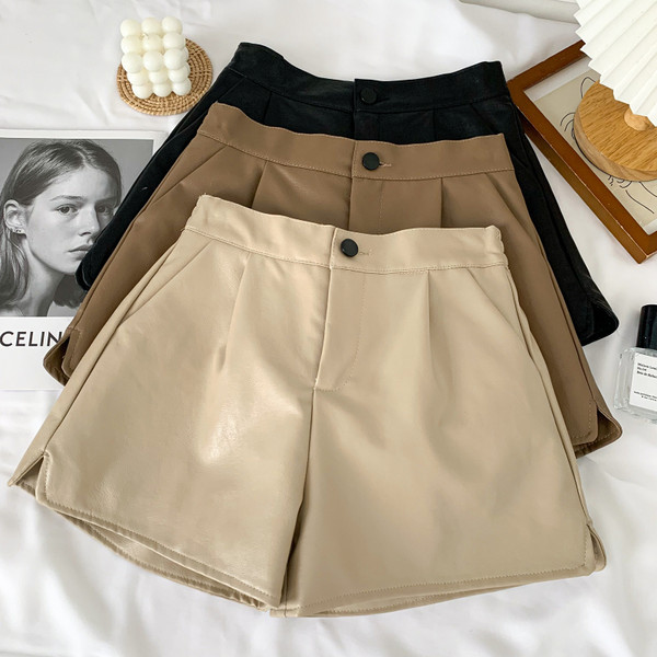 Uus kõrge vöökohaga naiste lühikeste pükste mudel - mitut värvi