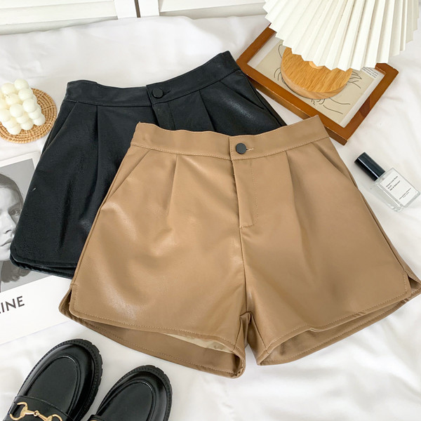 Uus kõrge vöökohaga naiste lühikeste pükste mudel - mitut värvi