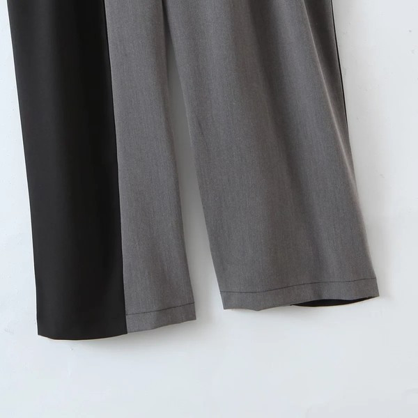 Uue mudeli pika lõikega kõrge vöökohaga püksid