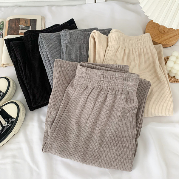 Alkalmi női hosszú nadrág - széles modell