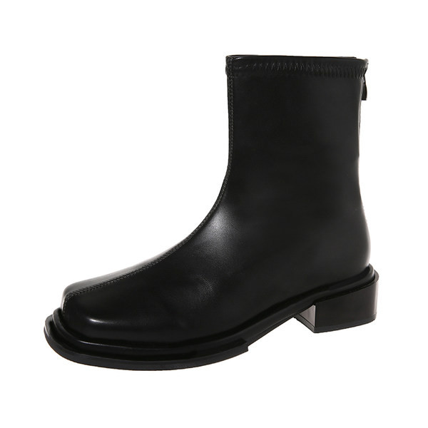 Casual ženske čizme od eko kože sa čistom petom model