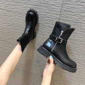 Naiste vabaaja saapad ökonahast luku ja pandlaga