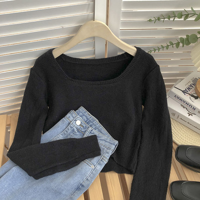 Naiste ruudukujulise kaelusega kampsun