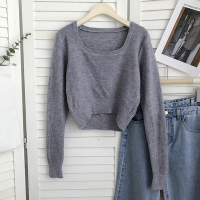 Naiste ruudukujulise kaelusega kampsun