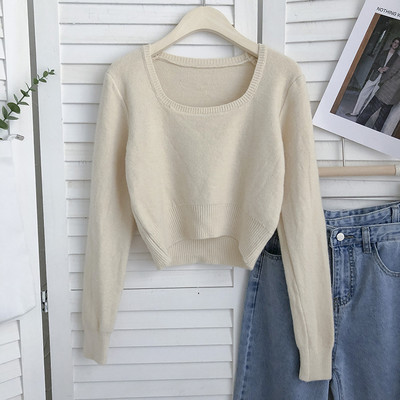 Naiste ruudukujulise kaelusega kampsun