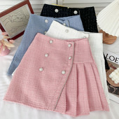 Fusta de dama croiala model nou cu nasturi - mai multe culori