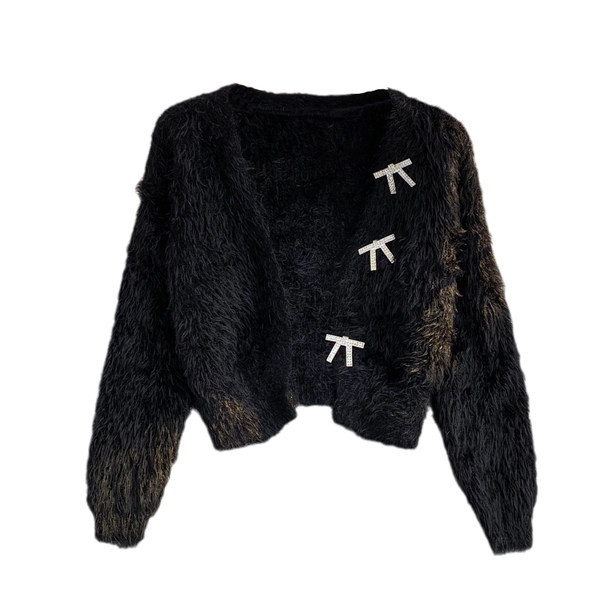 Női pehelymellény kövekkel és hosszú ujjú