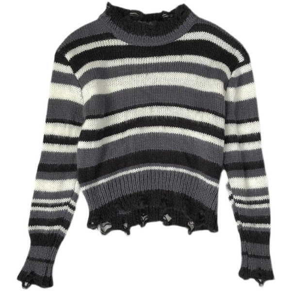 Naiste kootud ovaalse kaelusega kampsun