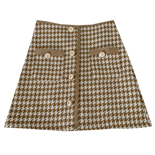 Alkalmi női rövid szoknya gombokkal - két színben