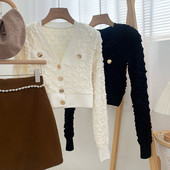 Uut mudelit naiste spits-kaelus ja nööpidega kardigan