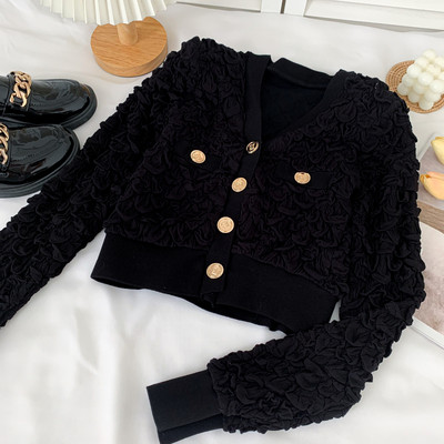 Uut mudelit naiste spits-kaelus ja nööpidega kardigan