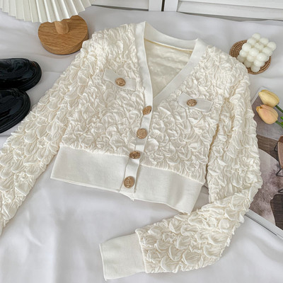 Uut mudelit naiste spits-kaelus ja nööpidega kardigan