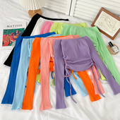 Csónakos nyakkivágású, hosszú ujjú női blúz - sima modell