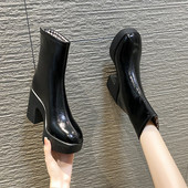 Stiilne naiste saapad puhas mudel kõrged kontsad