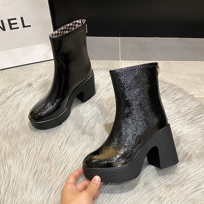 Stiilne naiste saapad puhas mudel kõrged kontsad