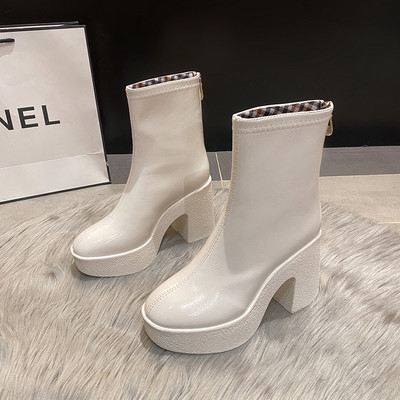 Stiilne naiste saapad puhas mudel kõrged kontsad