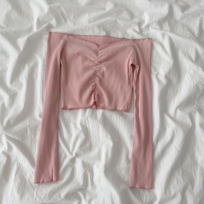 Modern női blúz csupasz váll - három színben