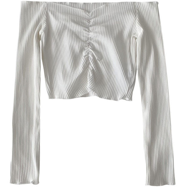 Modern női blúz csupasz váll - három színben