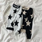 Kahes värvitoonis ovaalse kaelusega vabaaja kampsun