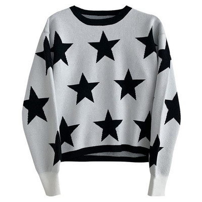 Kahes värvitoonis ovaalse kaelusega vabaaja kampsun