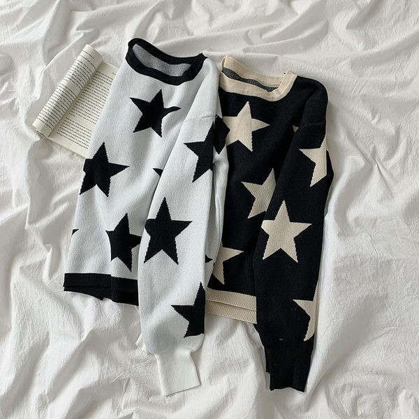 Kahes värvitoonis ovaalse kaelusega vabaaja kampsun