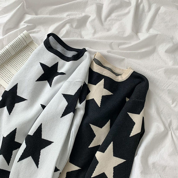 Kahes värvitoonis ovaalse kaelusega vabaaja kampsun