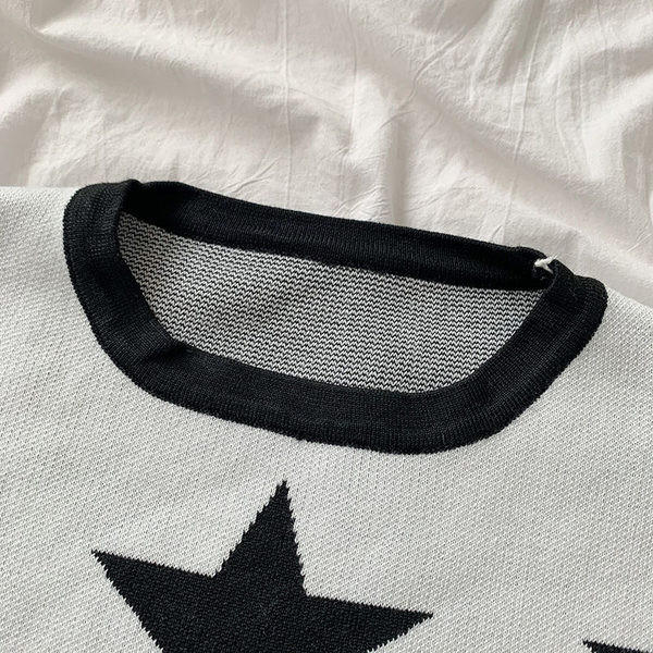 Kahes värvitoonis ovaalse kaelusega vabaaja kampsun