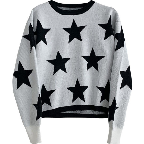 Kahes värvitoonis ovaalse kaelusega vabaaja kampsun