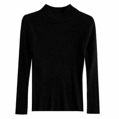 Női blúz alacsony gallérral és hosszú ujjal