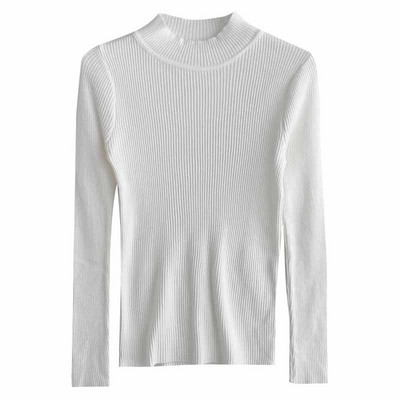 Női blúz alacsony gallérral és hosszú ujjal