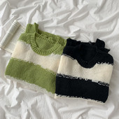 Női téli pulóver ovális nyakkivágással