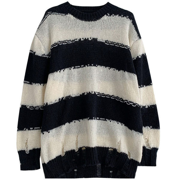 Női téli pulóver ovális nyakkivágással