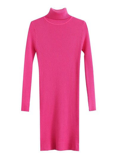 Testhezálló kordbársony ruha pólógallérral