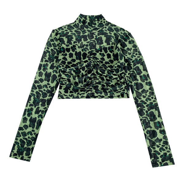 Moderna ženska kratka bluza s niskom kragnom