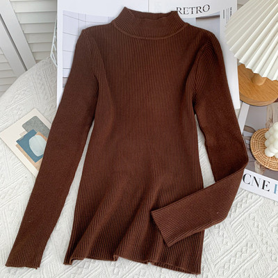 Női blúz alacsony gallérral, hosszú ujjú több színben